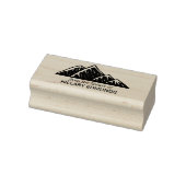 Ex Libris Mountains (klein) Rubberstempel (Stempel)