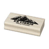 Ex Libris Mountains Rubber Stamp Rubberstempel (Stempel)