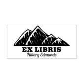 Ex Libris Mountains Rubber Stamp Zelfinktende Stempel (Design)