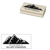 Ex Libris Mountains Rubberstempel (Gestempeld)
