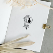 Ex Libris Mystic Cat, Moon Dream Catcher Boek