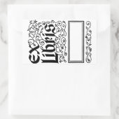 Ex libris ~  ogende boekenplaat / booklabel rechthoekige sticker (Tas)