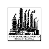 Ex Libris - Olieraffinaderij Rubberstempel (Afrduk)