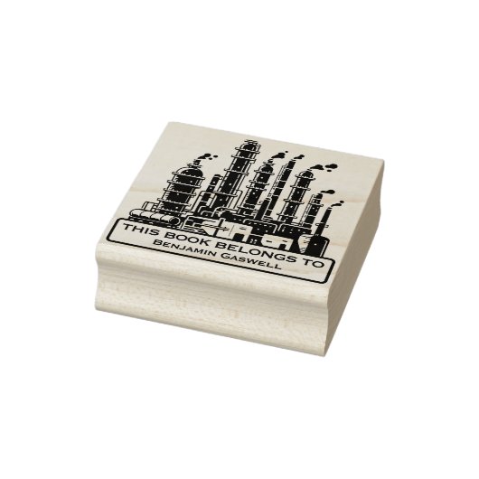 Ex Libris - Olieraffinaderij Rubberstempel (Stempel)