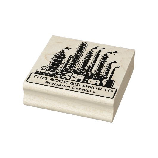 Ex Libris - Olieraffinaderij Rubberstempel (Stempel)