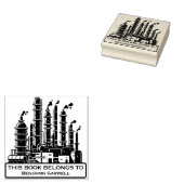 Ex Libris - Olieraffinaderij Rubberstempel (Gestempeld)