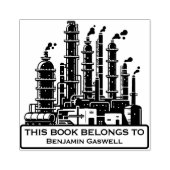 Ex Libris - Olieraffinaderij Rubberstempel (Afrduk)