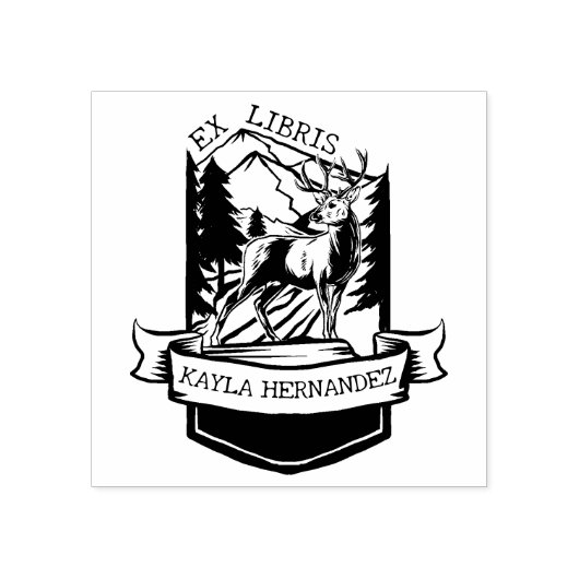 Ex Libris op maat, boerenboek Rubberstempel (Afrduk)