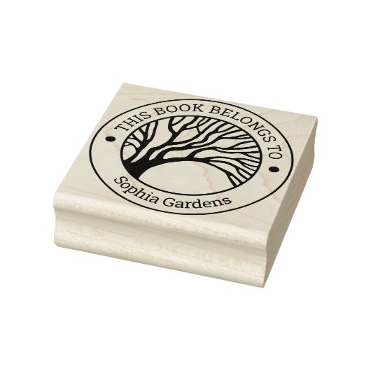 Ex Libris - Overhangende structuur Rubberstempel (Stempel)