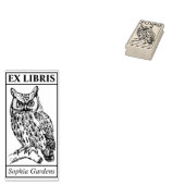 Ex Libris - Owl Rubberstempel (Gestempeld)