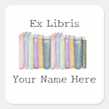Ex Libris Pastel Boekplaat