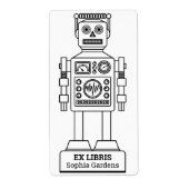 Ex Libris - Robot Librarian v3 Etiket (Voorkant)