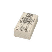 Ex Libris - Robot Librarian v3 Rubberstempel (Stempel)