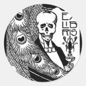 Ex libris ronde sticker (Voorkant)