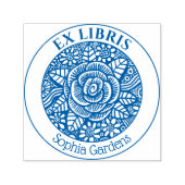 Ex libris - Roos tekening Zelfinktende Stempel (Design)