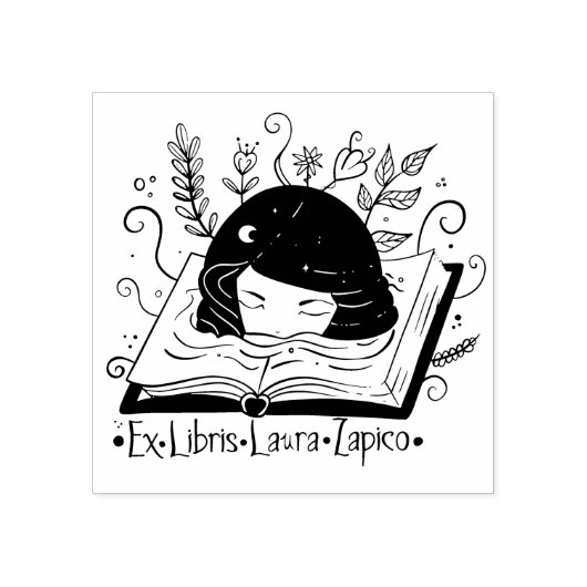 Ex-Libris Rubberstempel (Afrduk)