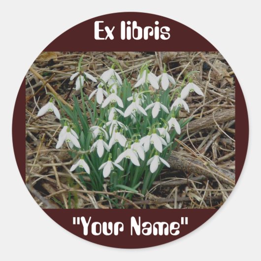 Ex libris Snowdruppels Stickers (Voorkant)