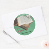 Ex Libris sticker, Ronde Sticker (Envelop)