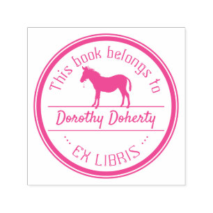 Ex Libris   Stortpaarden Zelfinktende Stempel