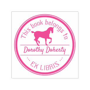 Ex Libris   Stortpaarden Zelfinktende Stempel