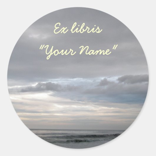 Ex libris Sunrise IBSP-stickers Ronde Sticker (Voorkant)