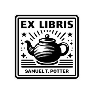 Ex Libris - Tea Party Rubberstempel