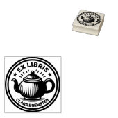 Ex Libris - Theepot Rubberstempel (Gestempeld)
