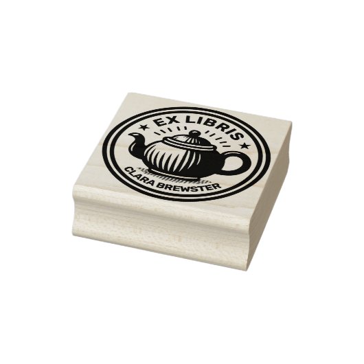 Ex Libris - Theepot Rubberstempel (Stempel)