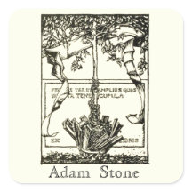 Ex Libris Tree met lint Sticker