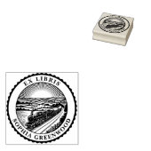 Ex Libris - Trein op het platteland Rubberstempel (Gestempeld)