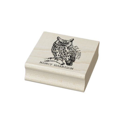 Ex Libris Uil, Aangepaste Bibliotheek Boekplaat Rubberstempel (Stempel)
