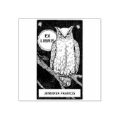 Ex Libris Uil, Aangepaste Bibliotheek Boekplaat Rubberstempel (Afrduk)