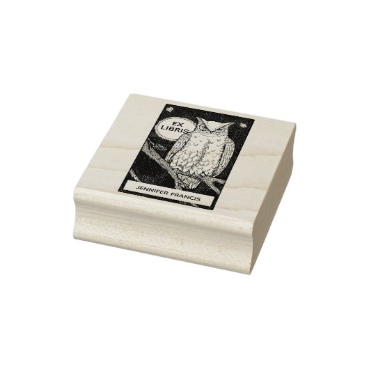  Ex Libris Uil, Aangepaste Bibliotheek Boekplaat Rubberstempel (Stempel)