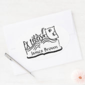Ex Libris Uil met Boek Stickers (Envelop)