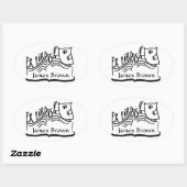 Ex Libris Uil met Boek Stickers (Vel)