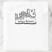 Ex Libris Uil met Boek Stickers (Tas)