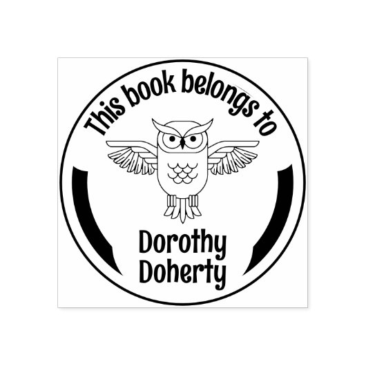 Ex Libris Uil | Rubberstempel (Afrduk)