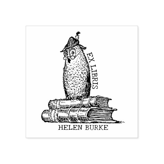  Ex Libris Uilen, Aangepaste Bibliotheek Boek Rubberstempel (Afrduk)