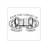 ex libris uilen uit de bibliotheek van rubberstempel (Afrduk)