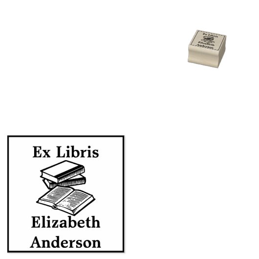 Ex Libris (Uit de Bibliotheek van Boekplaat) Rubberstempel (Gestempeld)