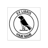 Ex libris valk boekenplaat rubberstempel (Afrduk)