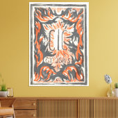 Ex libris van Carel Lion Cachet Canvas Afdruk (Insitu (Woonkamer))