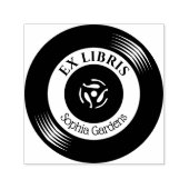 Ex libris vinyl record  zelfinktende stempel (Design)
