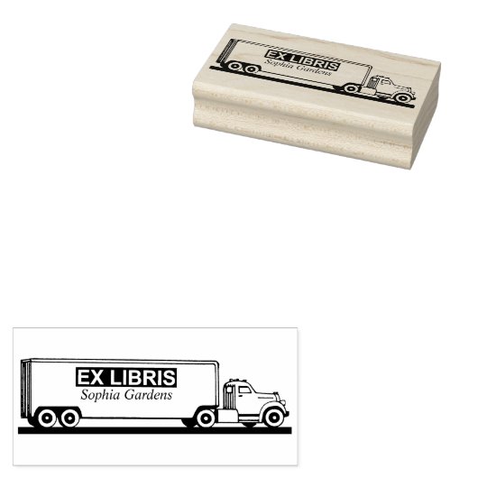 Ex Libris - Vrachtwagen Rubberstempel (Gestempeld)