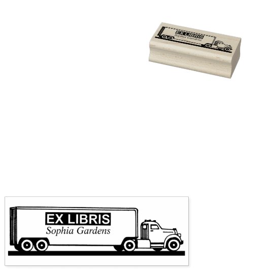 Ex Libris - Vrachtwagen Rubberstempel (Gestempeld)