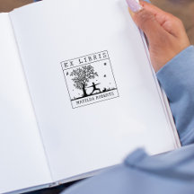 Ex Libris Yoga met een kat in natuur, Boek