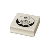 Ex Libris Zen Lotus Moon Boek Rubberstempel (Stempel)