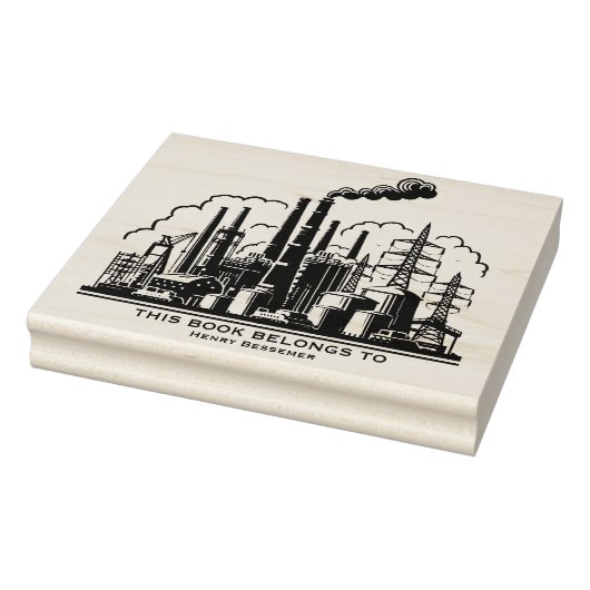 Ex Libris - Zware industrie Rubberstempel (Stempel)