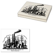 Ex Libris - Zware industrie Rubberstempel (Gestempeld)