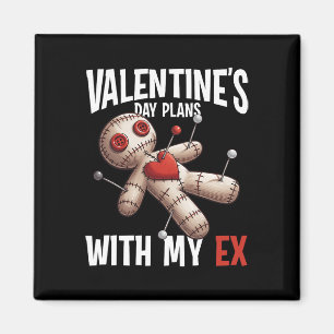 Ex-liefde Voodoo-pop Valentijnsdag Plan Grappige W Magneet